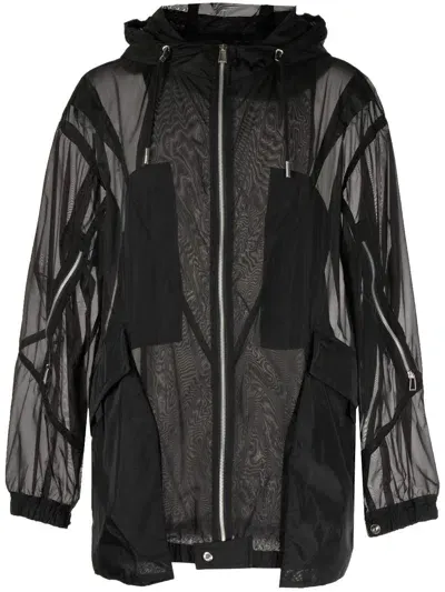 Songzio Ghost Zip-up Lightweight Jacket In Schwarz