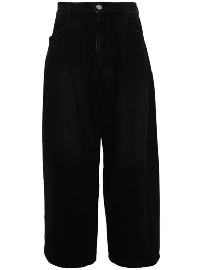 Songzio Level Volume Wide Jeans In Black