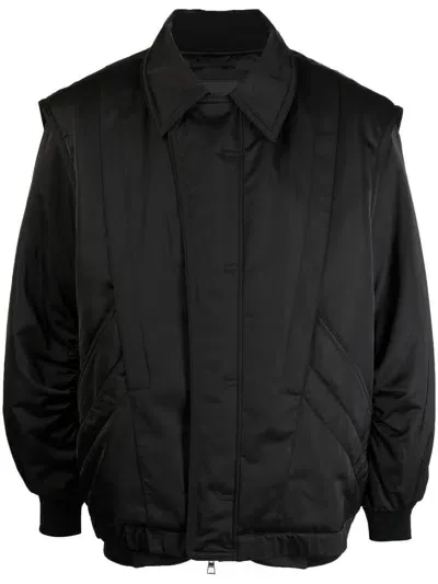 Songzio Ma-1 Double-layered Bomber Jacket In Black