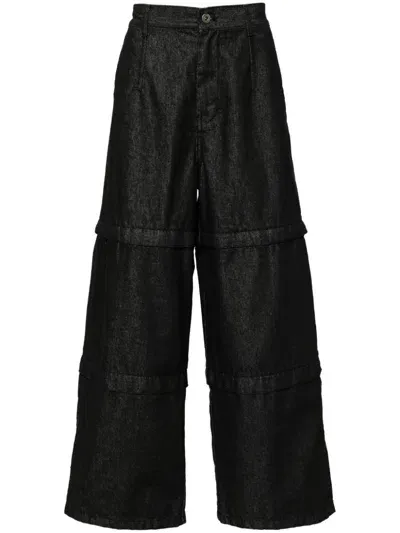 Songzio Meta Plated Jeans In Black