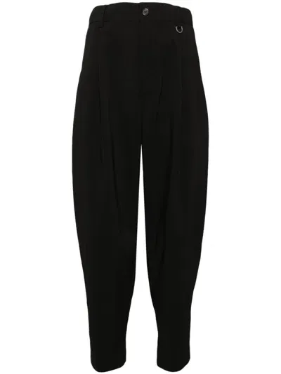 Songzio Balloon-leg Cropped Trousers In Black