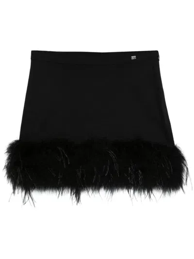 Sonia Rykiel Jersey Mini Skirt In Black