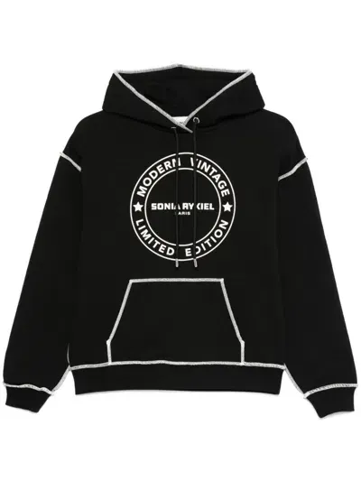 Sonia Rykiel Logo-print Hoodie In Black