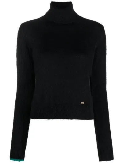 Sonia Rykiel Roll Neck Long-sleeved Jumper In Black