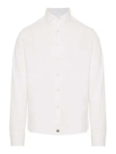 Sonrisa Logo Patch Buttoned Shirt In White