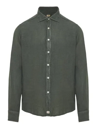 Sonrisa Logo Patch Straight Hem Shirt In Green