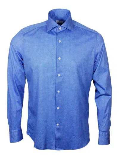 Sonrisa Luxury Shirt Stretch In Blue