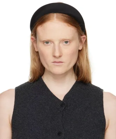 Sophie Buhai Black Classic Puffy Headband