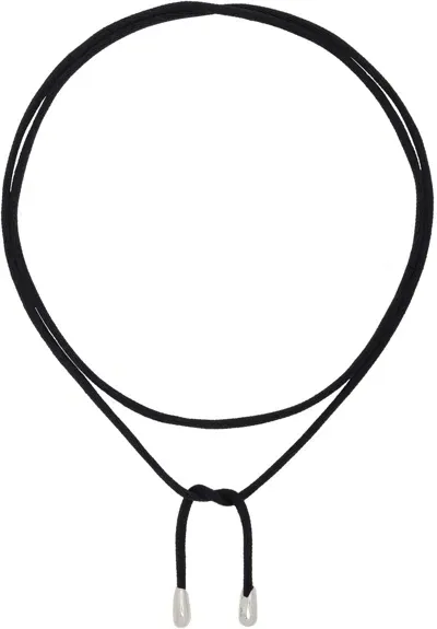 Sophie Buhai Black Elegant Shoelace Choker