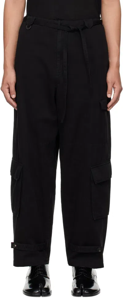 Soshiotsuki Black Commender Cargo Pants