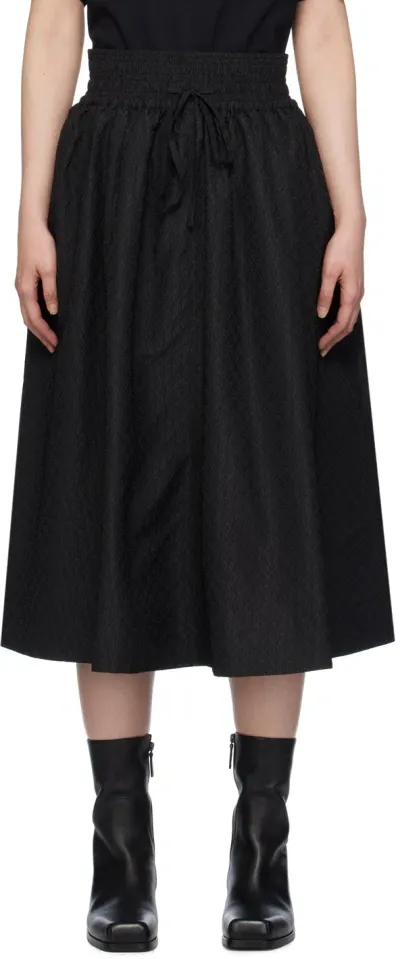 Soulland Black Meir Midi Skirt