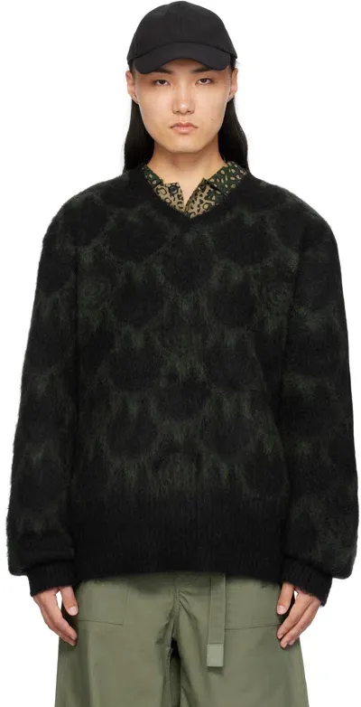 South2 West8 Black Mohair Sweater In B-black