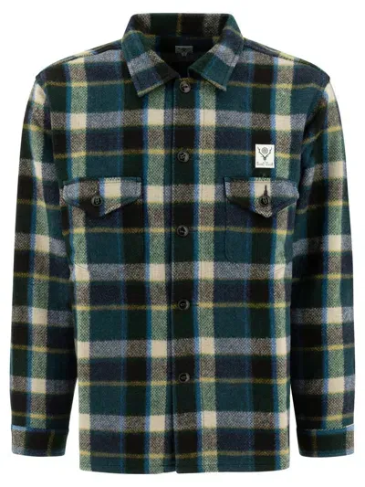 South2 West8 Smokey Shirts In Green