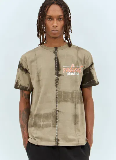 Space Available Artisan Radical Plastic T-shirt In Khaki