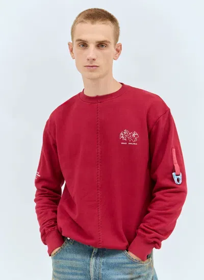 Space Available Recycling Uniform Sweatshirt In Red