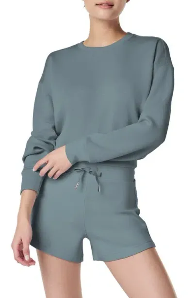 Spanx ® Airessentials Crewneck Sweatshirt In Dusk Blue