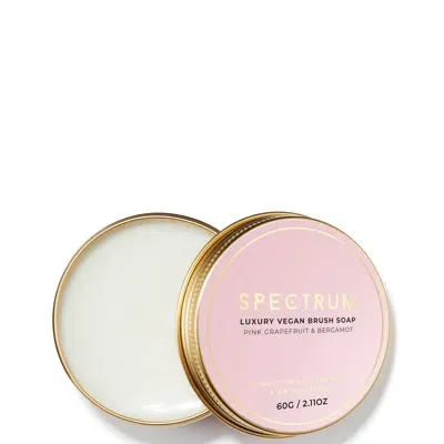 Spectrum Cleaning Pink Grapefruit & Bergamot Vegan Brush Soap In White