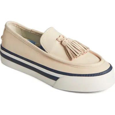 Sperry Sea Sailor Tassel Platform Loafer Sneaker In White