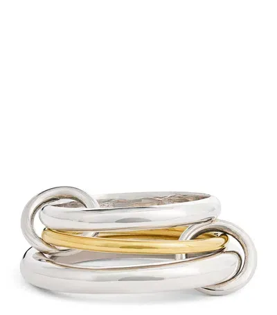 Spinelli Kilcollin Sterling Silver And Yellow Gold Amaryllis Ring In Metallic