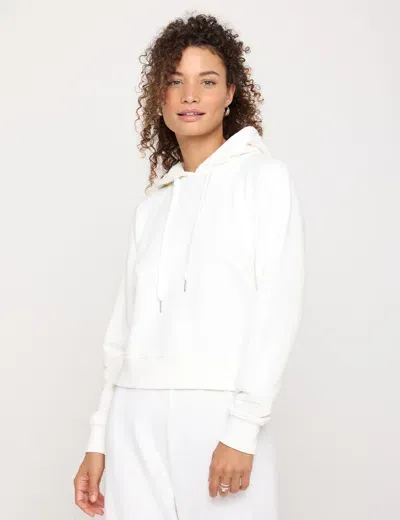 Spiritual Gangster All Eyes Harper Crop Hoodie In White