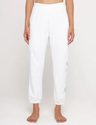 Spiritual Gangster All Eyes Luna Sweatpant In White