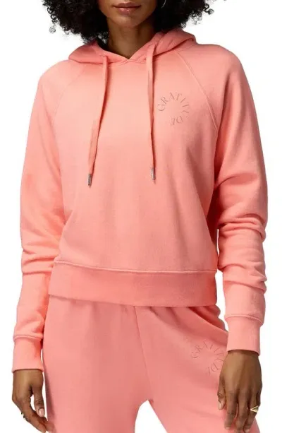 Spiritual Gangster Gratitude Harper Hoodie In Flamingo