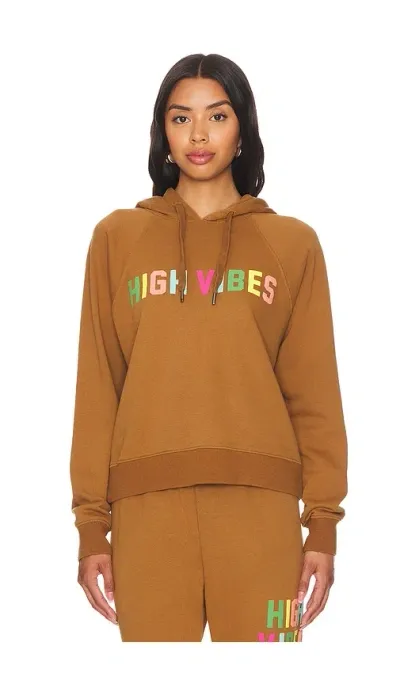 Spiritual Gangster High Vibes Harper Crop Hoodie In Dolce