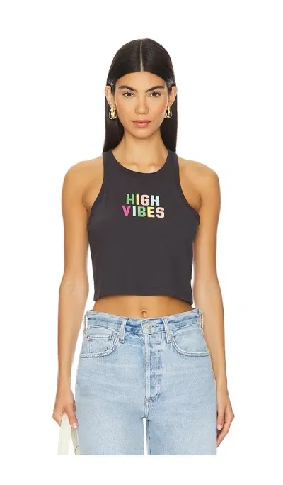 Spiritual Gangster High Vibes Sienna Crop Tank Top In Ë¹í°ì§ Ë¸ë