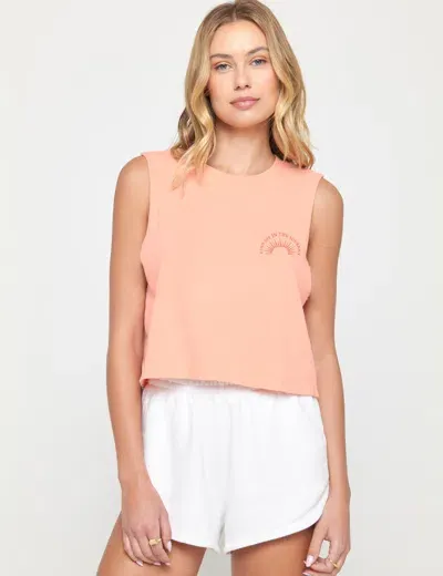 Spiritual Gangster Journey Callie Crop Tank In Pink