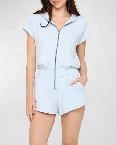 Spiritual Gangster Peyton Hoodie Romper In Windsurfer