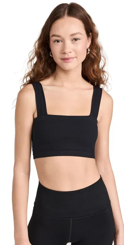 Spiritual Gangster Rib Seamless Bra Black