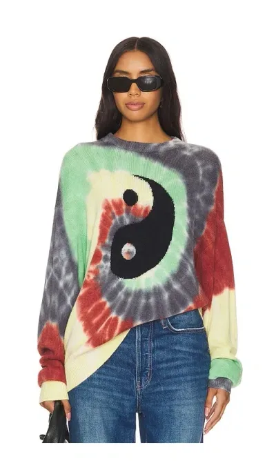 Spiritual Gangster Tie Dye Maude Sweater In Green