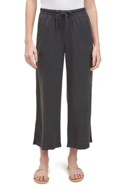 Splendid Angie Crop Wide Leg Pants In Lead