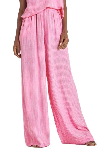 Splendid Frankie Wide-leg Stripe Pants In Fiore Stripe