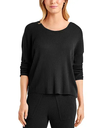 Splendid Georgie Crewneck Sweater In Black