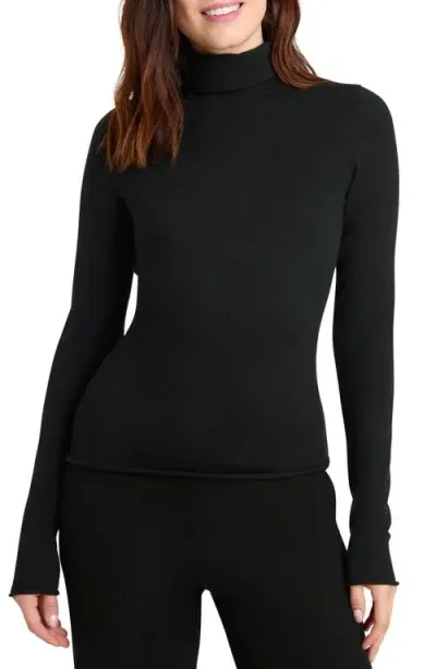 Splendid X Cella Jane Layering Turtleneck In Black