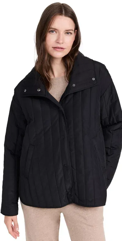 Splendid X Cella Jane Quilted Jacket Black