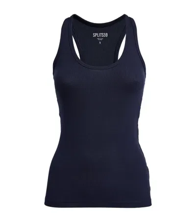 Splits 59 Ribbed Ashby Tank Top In Navy