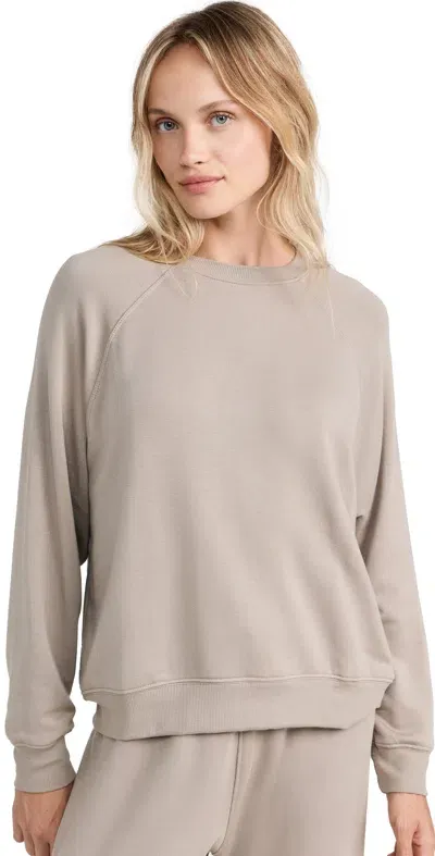 Splits59 Andie Oversized Fleece Sweatshirt Latte