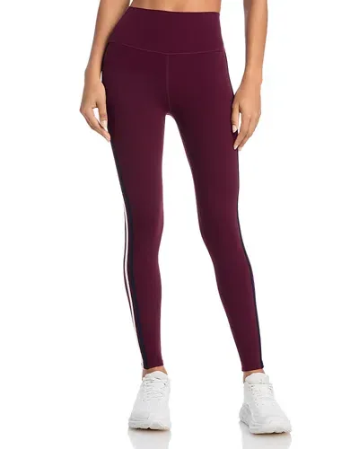 Splits59 Ella Airweight High Waist 7/8 Leggings In Dark Cherry/indigo