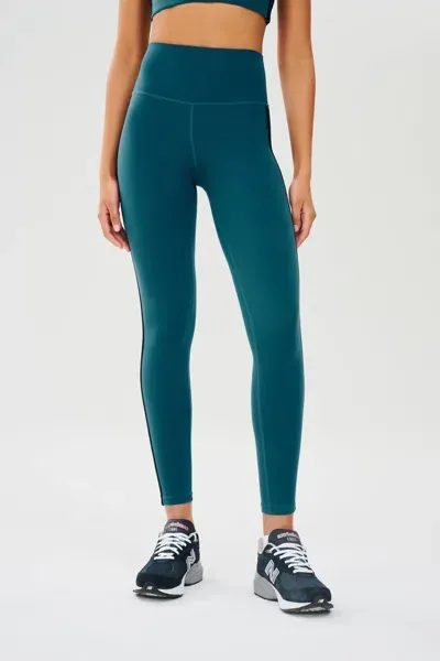 Splits59 Ella High Waist Airweight 7/8 Leggings In Peacock/indigo In Peacock Indigo