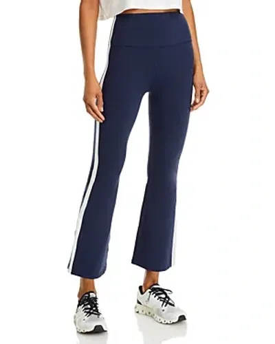 Splits59 Raquel High Waist Flared Pants In Indigo White