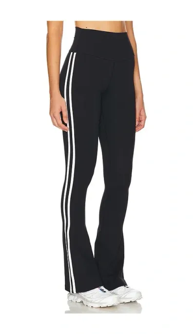 Splits59 Raquel Stripe High-waisted Flare Pant In Black