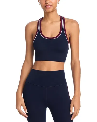 Splits59 Robbie Airweight Sports Bra In Indigo/dark Cherry