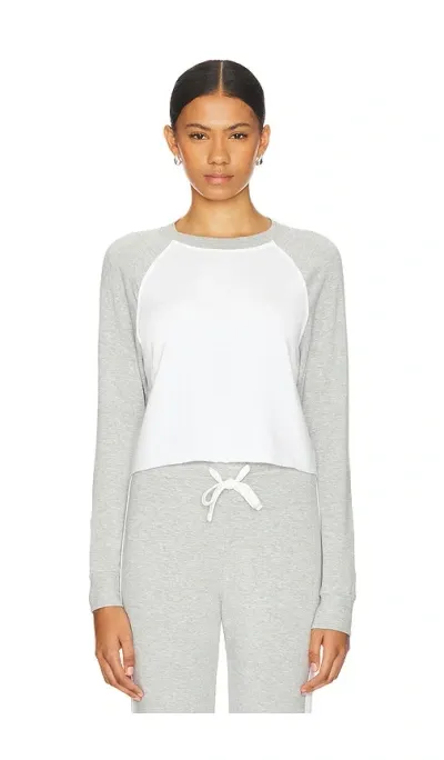 Splits59 Warm Up Cropped Sweatshirt In Light Grey