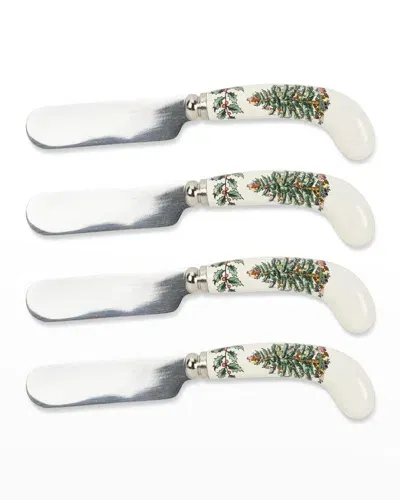 Spode Christmas Tree Spreaders, Set Of 4 In Green