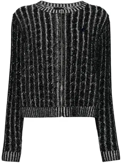 Sport B. By Agnès B. Appliqué Logo Cardigan In Black