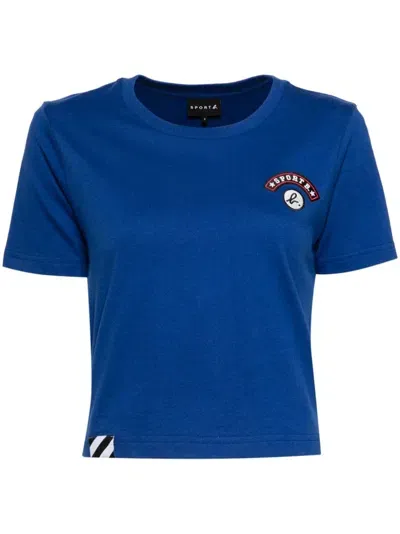 Sport B. By Agnès B. Authentic Arch Logo T-shirt In Blue