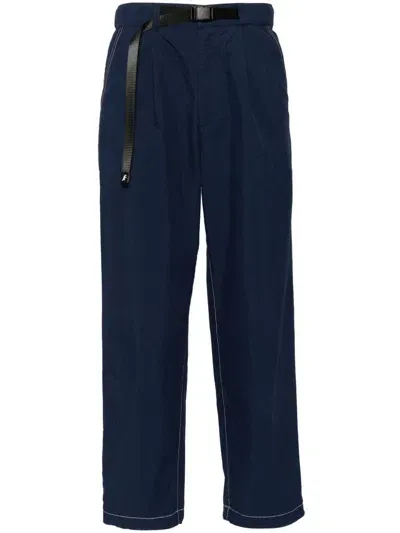 Sport B. By Agnès B. High-rise Straight-leg Trousers In Blue