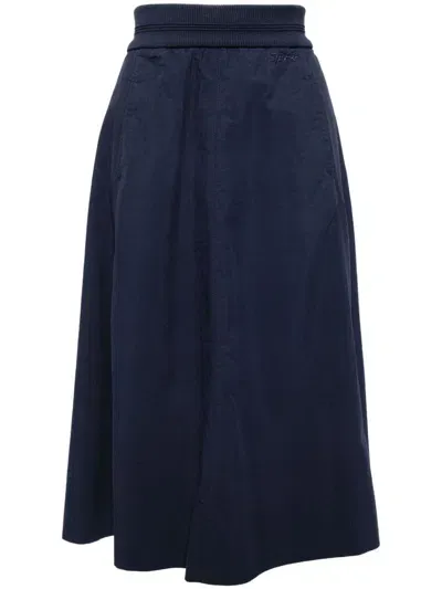 Sport B. By Agnès B. Logo-embroidered Skirt In Blue